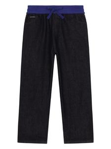 Dolce & Gabbana Kids джинсы с логотипом, черный