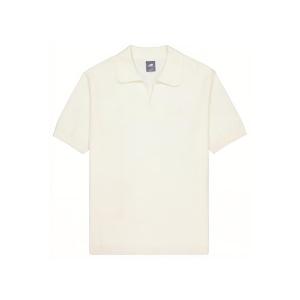 Рубашка поло унисекс цвета слоновой кости и белого цвета New Balance, белый