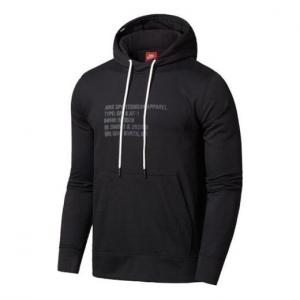 Толстовка Men's Nike Alphabet Pattern Loose Long Sleeves Black, мультиколор