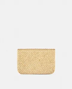 Сумка-клатч Aime party с золотыми стразами Deepa Gurnani, золото