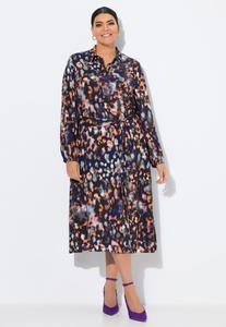 Платье Ulla Popken Shirt dress, Marine/Dark Blue