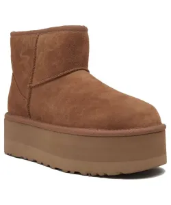 Угги UGG Classic Mini Platform, красно-коричневый