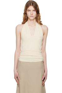 Baserange Топ-Халтер цвета слоновой кости цвета золы