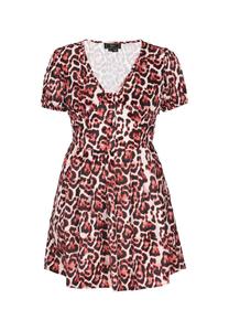 Faina Платье-рубашка в красном цвете