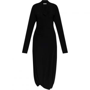 Платье с v-образным вырезом Lemaire, черный