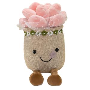 Коллекция растений сосна, гриб, цветочные куклы плюшевые куклы высота 23см/26см WELTSTON, светло-розовый