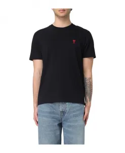 Простая футболка с коротким рукавом Ami Paris, черный