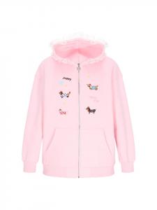 MyMo Женская толстовка светло-розового цвета