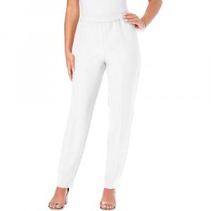 Женские классические брюки с наклоном Roaman больших размеров для миниатюрных размеров Roaman's, белый