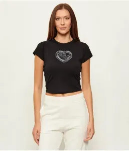 Футболка Dichroma_B cropped fit Hugo Blue, черный