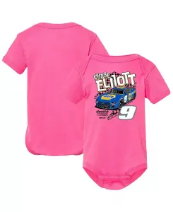 Розовый комбинезон Chase Elliott Car для девочек и мальчиков Hendrick Motorsports Team Collection
