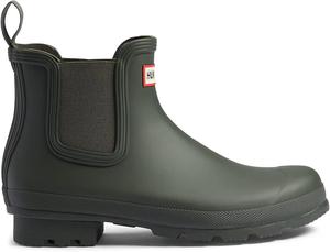 Женские оригинальные резиновые сапоги Hunter Chelsea, оливковый