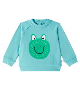 Детская хлопковая трикотажная толстовка Stella McCartney Kids, Acquarello