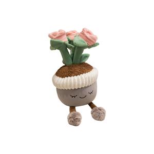 Стильная роза милая озорная маленькая цветочная бонсай куклы плюшевая кукла высота 30см KUKADI