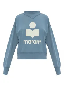Толстовка из хлопковой смеси с логотипом MARANT ÉTOILE, синий