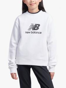 Детский свитшот с мягкой внутренней стороной New Balance, Bright White