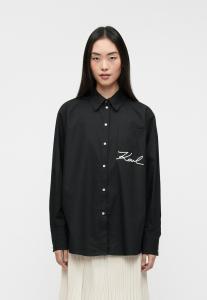 Блуза KARL LAGERFELD SIGNATURE POCKET SHIRT, Black