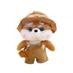 Плюшевая кукла Shiba Inu 30 см высота ZOCO, коричневый