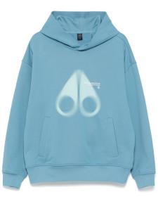 Moose Knuckles худи с логотипом, синий