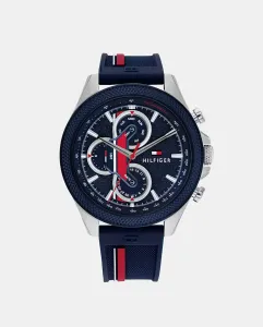 Clark 1792083 Многофункциональные темно-синие силиконовые мужские часы Tommy Hilfiger, темно-синий