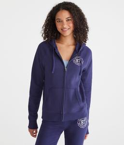 Aeropostale 87 Crest Полная молния Толстовка, Eclipse