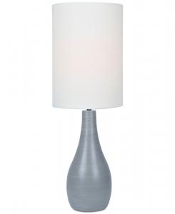 Керамическая настольная лампа Quatro 31 дюйм Lite Source, цвет grey/white