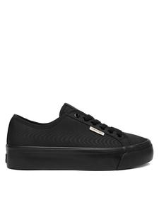 Кроссовки Calvin Klein Vulc Flatform Lace Up Moire YW0YW02012, черный