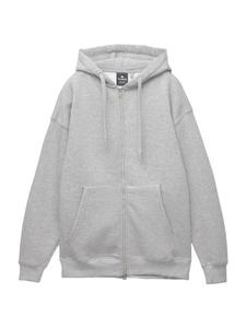 Толстовка с капюшоном на молнии Pull&Bear, Mottled Grey