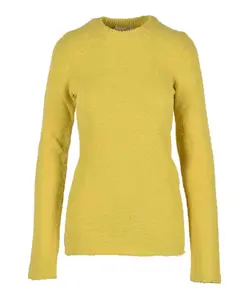 Вязаный свитер из смеси шерсти и ангоры Sportmax, желтый