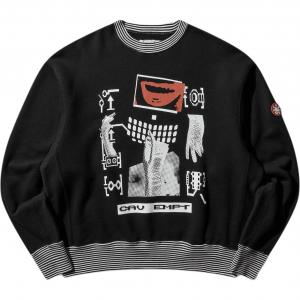 Cav Empt Lips Display Crew Neck Black свитшот мужской