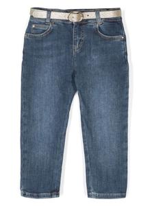 Liu Jo Kids джинсы с логотипом, синий