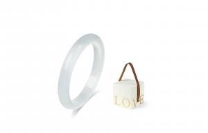 Стеклянный браслет с кошачьим глазом для женщин MISS TOOYA, Smoke Ash + Love Gift Box