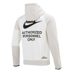 Куртка Men's Nike Training Sports logo Casual Hooded Jacket Autumn White, белый