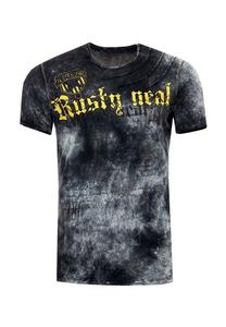 Футболка с великолепным эффектом батика RUSTY NEAL, антрацит