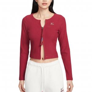 Спортивная одежда FW25 Chill Rib Knitwear для женщин Nike, темно team красный