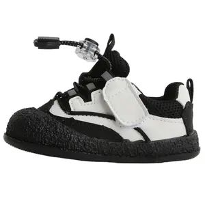 Нескользящие, износостойкие, дышащие, противоударные, низкие детские туфли для младенцев и малышей MAIBUXIONG, черный