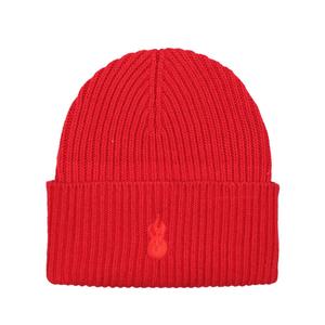 Vision Of Super Вышитая шапка бини с огненным узором, Red (HD06RED)