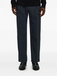 Плиссированные брюки на завязках Selected, синий