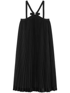 Платье миди с бантом Versace, черный