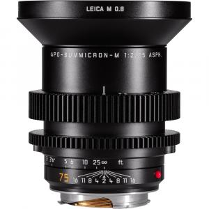 Leitz Cine 75mm M 0.8 f/2.0 полнокадровый объектив с креплением M (футы)