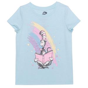 Футболка с принтом «Кот в шляпе» для девочек 4-12 лет Jumping Beans