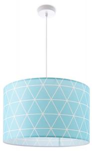 Подвесной светильник Paco Home Hugo Pd1 Stl 401, алюминий - кобальтово-синий - белый - 455 x 27 x 455 см