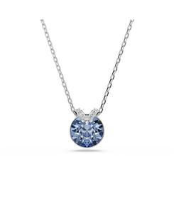 Колье Bella с металлическим V-образным кулоном Swarovski, Blue