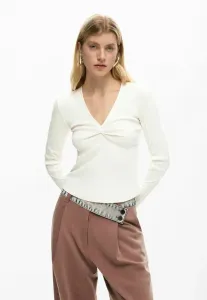 Топ с длинными рукавами и узлом Desigual, White