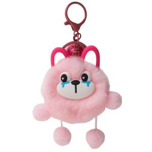 Креативная милая кукла-брелок капибара плюшевый кулон высота 7см Mise, розовый