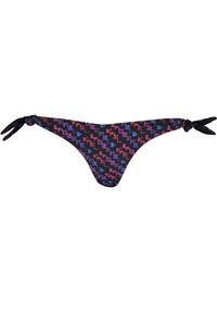 Плавки женские Karl Lagerfeld Beachwear пляжные с цветным принтом, черный