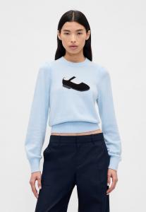 Джемпер GAP GAP SANDY LIANG CASHSOFT CROP SWEATER, Harbor Blue/Blue