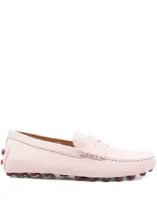 Лоферы Gommino Bubble с галечными деталями TOD'S, розовый