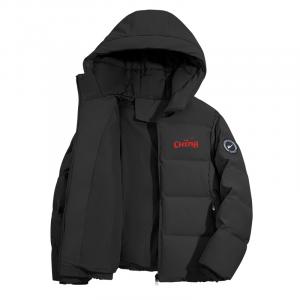 Детская пуховая куртка с капюшоном, утепленная, умеренно Waterproof WARRIOR, черный/h красный china k+h round logo left sleeve hook-and-loop k