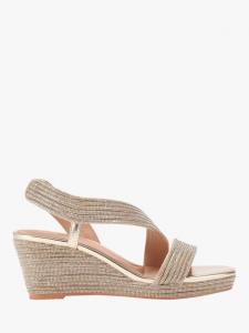 Праздничные сандалии на танкетке Carvela, золотой